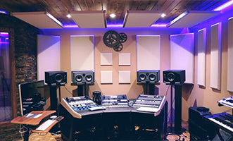 studio with led lights