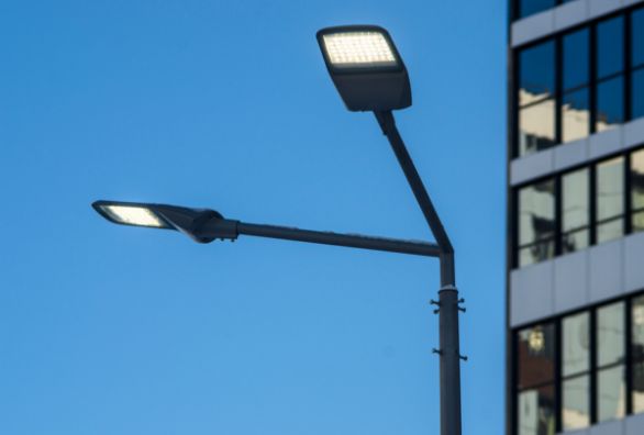 Parking lot pole lights