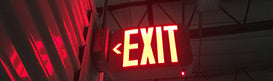 LED battery backup exit signs