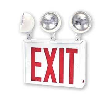 nyc approved exit sign with emergency lights