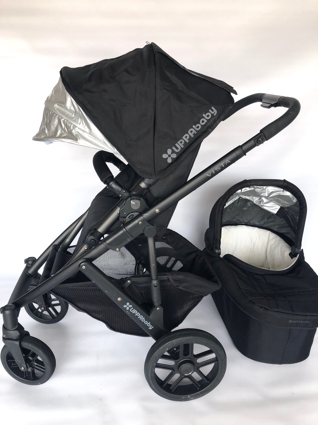 how to close uppababy vista 2014