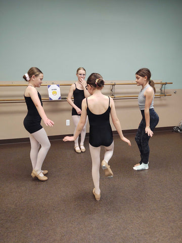 Dancers using Dance Ed Tip's games