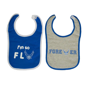 Air Force Cotton Infant Bibs 2pk - The AMC Museum Foundation - Store - Infant Dishwasher Basket