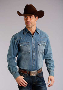 stetson denim shirt