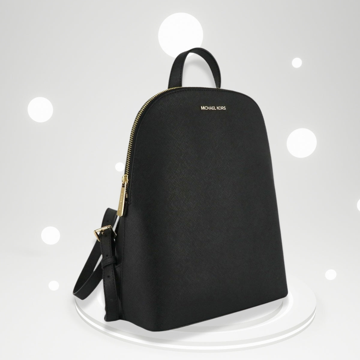 Cartera Michael Kors CINDY Backpack Leather Lg BlackColor BLACK - Productos  de Lujo