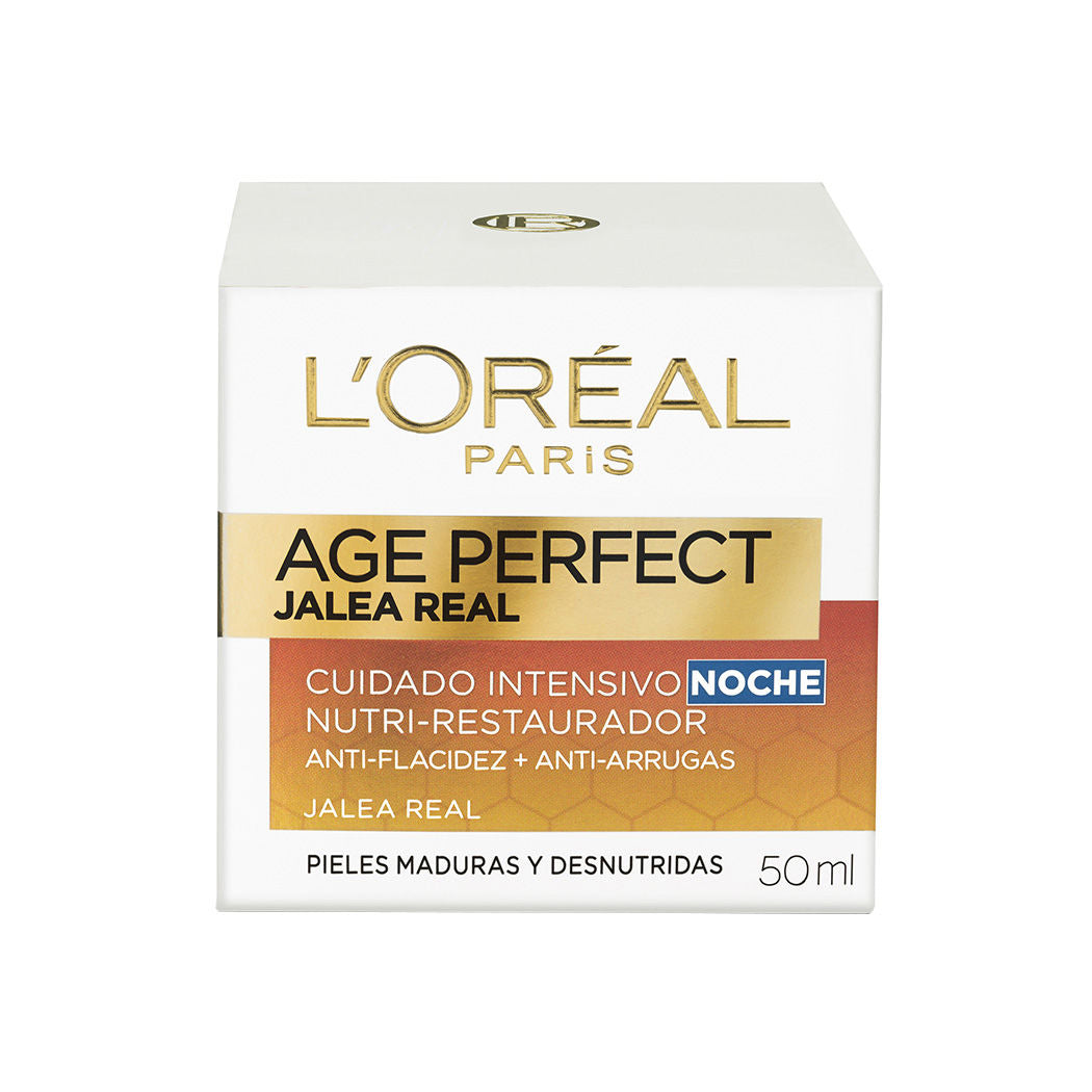 Crema Noche Anti Arrugas Age Perfect Jalea Real 50ml Productos De Lujo 8194