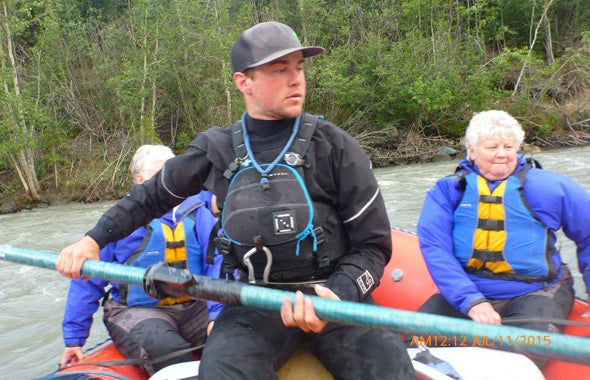 Person, Water Rafting In Alaska With Incontinence
