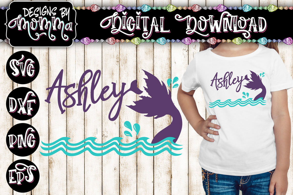 Download Custom - Personalized with Name Mermaid SVG DXF EPS PNG ...