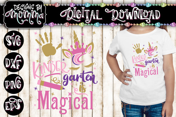 Download Kindergarten Is Magical Unicorn Svg Dxf Eps Png Designs By Momma