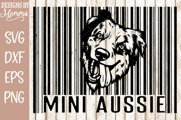 Download Mini Aussie Face Barcode Svg Dxf Eps Png Designs By Momma