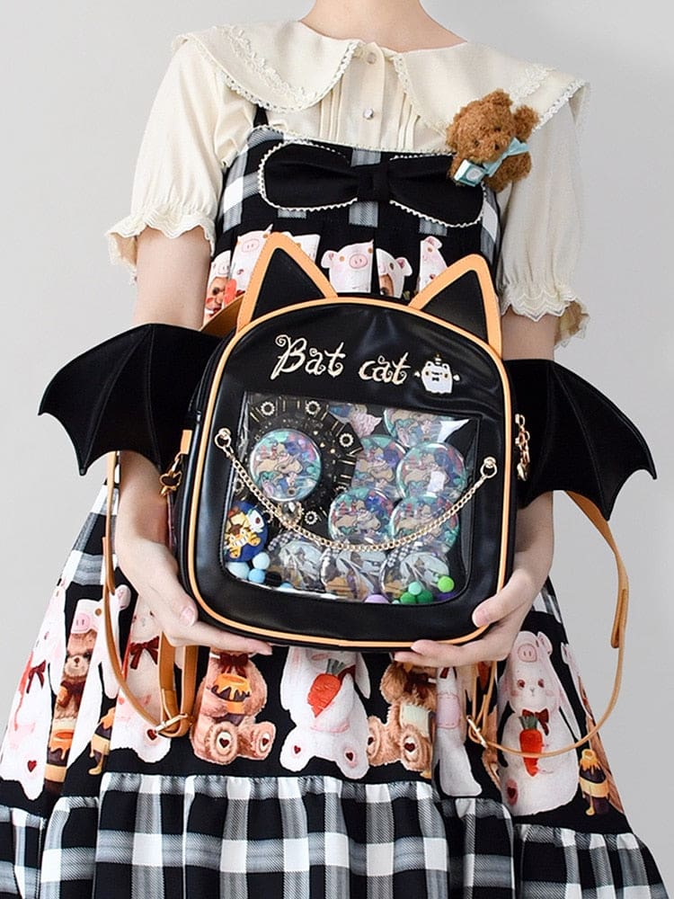 Pastel Goth Bear Square Lolita Handbag Purse Kawaii