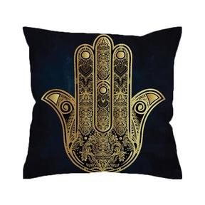 Hamsa Cushion Throw Pillow Cover Mandala Yoga Indian | Arcane Trail