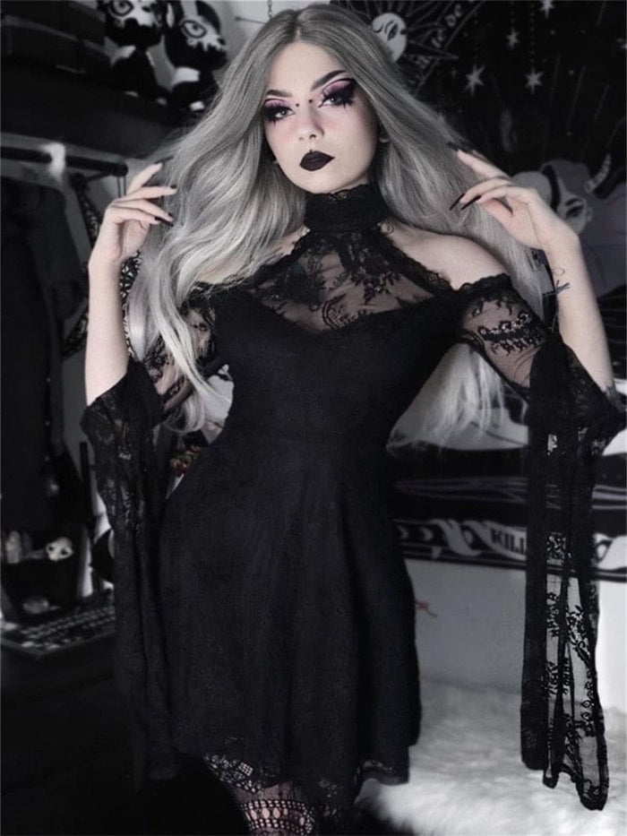 Midnight Bride Dress Gothic Dark Alternative Fashion Arcane Trail