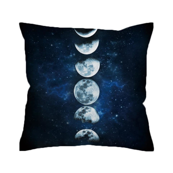 Moon Phase Cushion Throw Pillow Cover Witchcraft Wicca | Arcane Trail