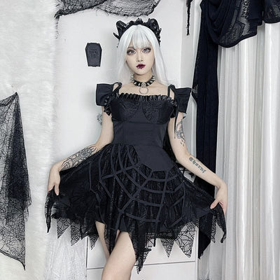 Spider Web Princess Dress Goth Occult Pagan | Arcane Trail