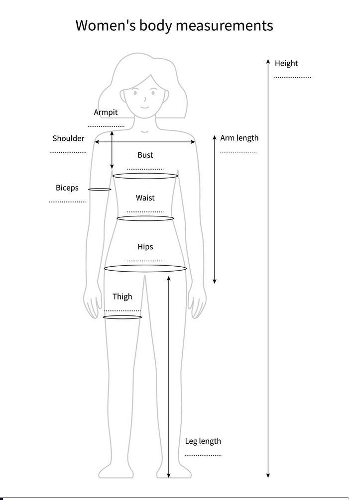 Hapuka Women's Kurti Size Chart