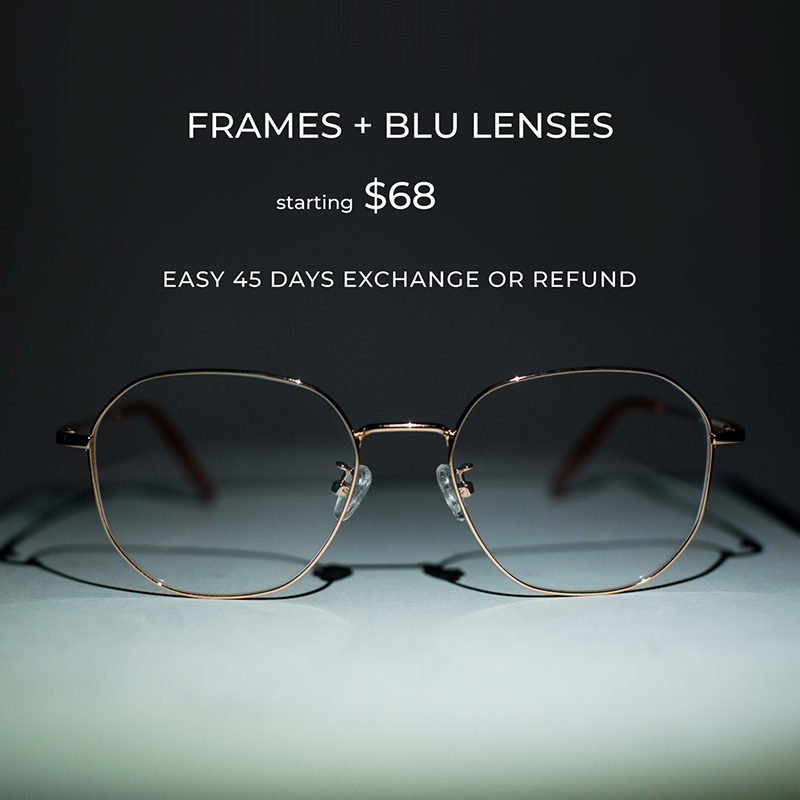 Frames with PC BLU Lenses Only for 98 Buy 1 Get 2nd Pair at 50 Off