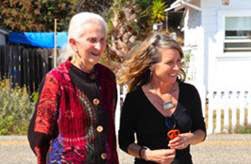 Judy Lyon (left) with Diane Matzner