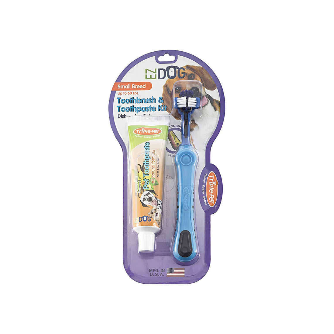 dog toothpaste and toothbrush kit