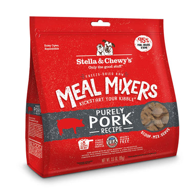 Stella & Chewy's Freeze-Dried Meal Mixers Dog Food Toppers Pork Recipe bag rendering