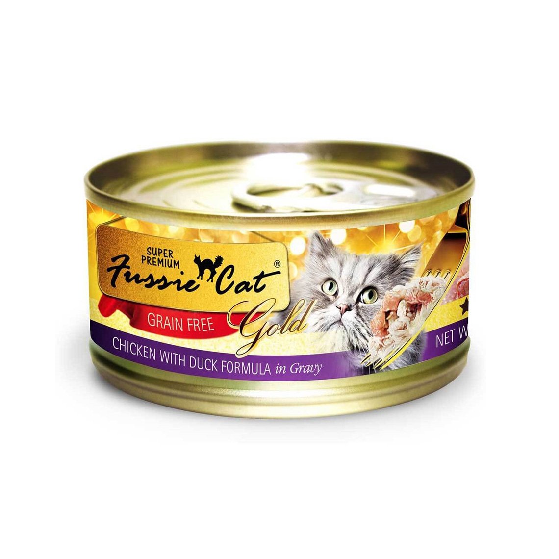 Fussie Cat Gold Label Grain Free Shredded Canned Cat Food ...