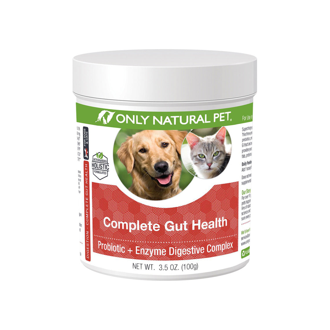 Only Natural Pet Complete Gut Health Complex Probiotics & Digestive Enzymes for Dogs & Cats -  MPN_999059