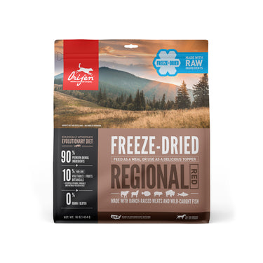 Bag of Orijen Freeze-Dried Dog Food Regional Red Formula