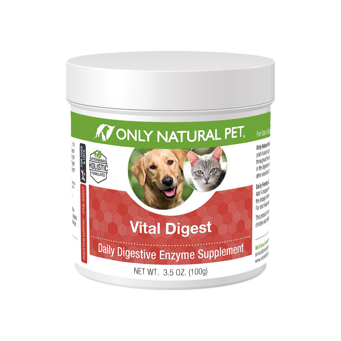 Only Natural Pet Vital Digest Digestive Enzymes | Only Natural Pet