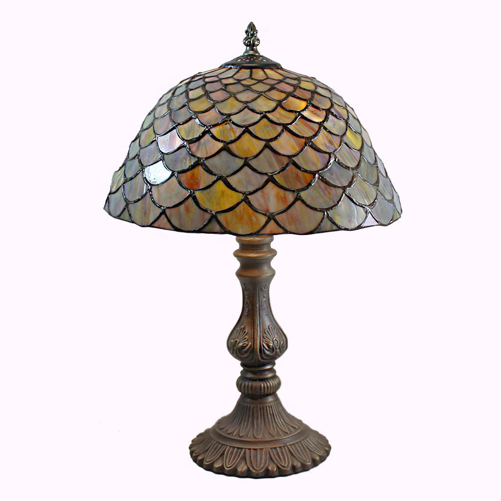 versnelling Shuraba Conserveermiddel Clamshell Tiffany Lamp - Large – Memory Lane Lamps