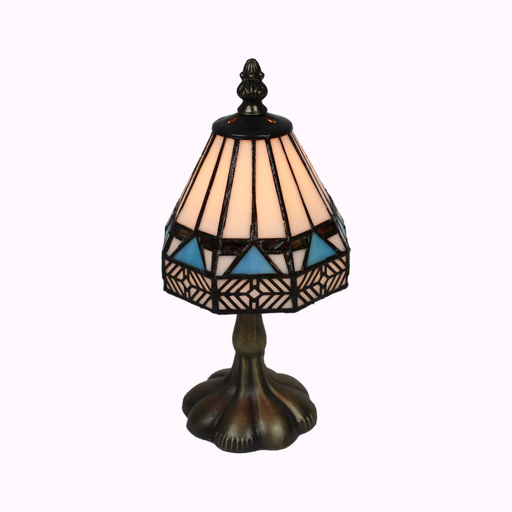 small turquoise table lamp