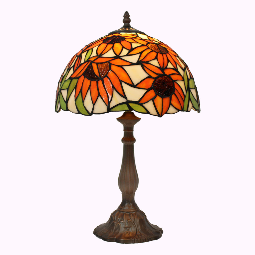 twin stem tiffany lamp