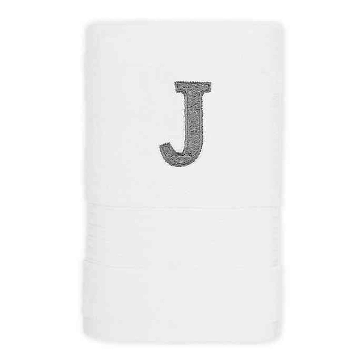 AVANTI Monogram Block Letter "J" Hand Towel