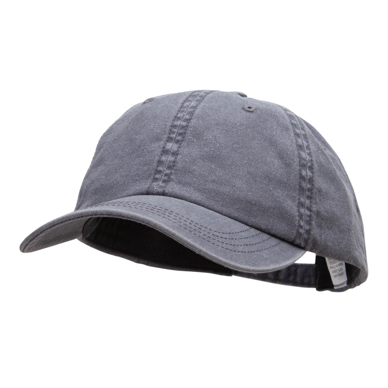 Big Size Washed Pigment Dyed Cap - Grey XL-3XL