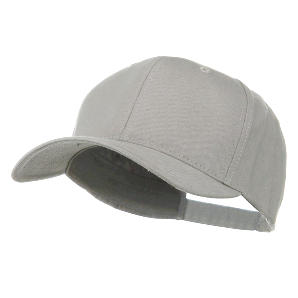 New Big Size Deluxe Cotton Cap - Grey XL-3XL