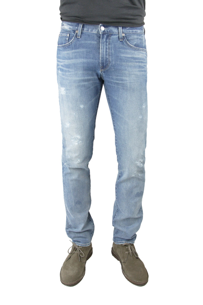 Hunter in Zinc | Men's Light Washed Slim Fit Jeans | S.M.N Studio