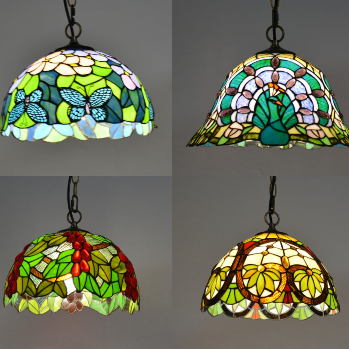 37 Type 12 Wide Tiffany Style Hanging Pendant Light Lamp Ceiling 18