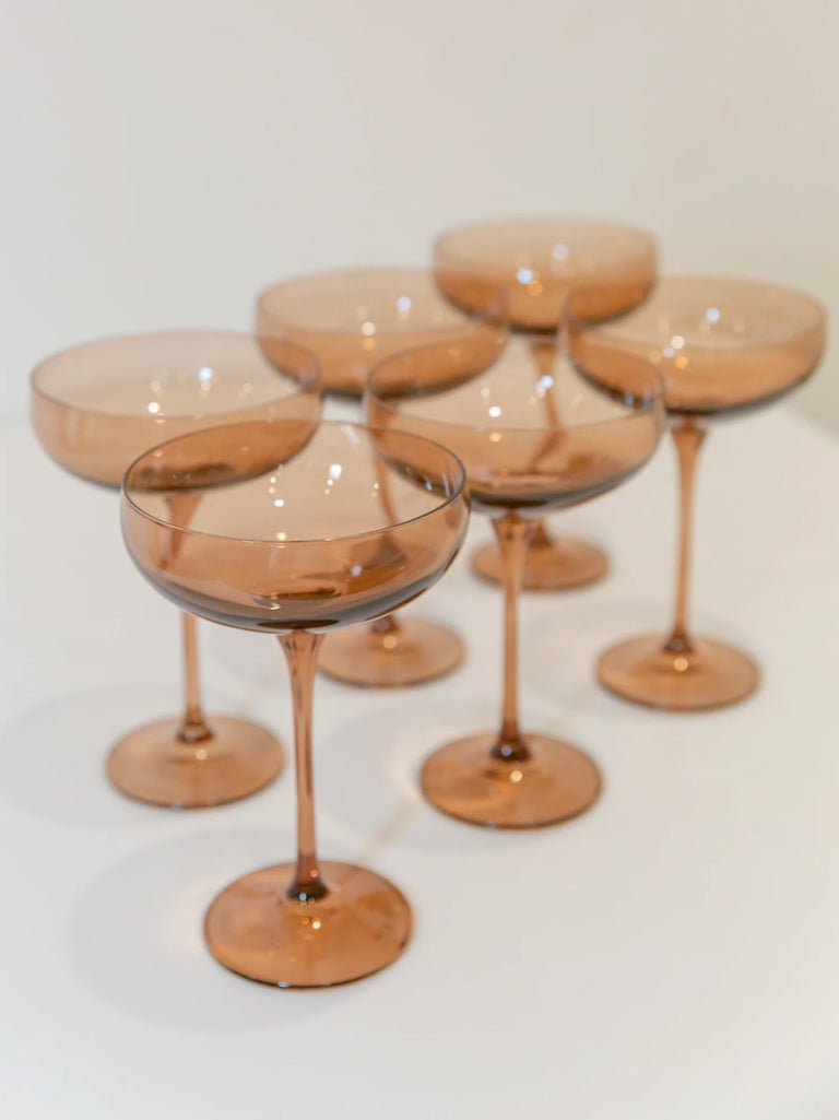 Champagne Coupe Glasses, Set of 6