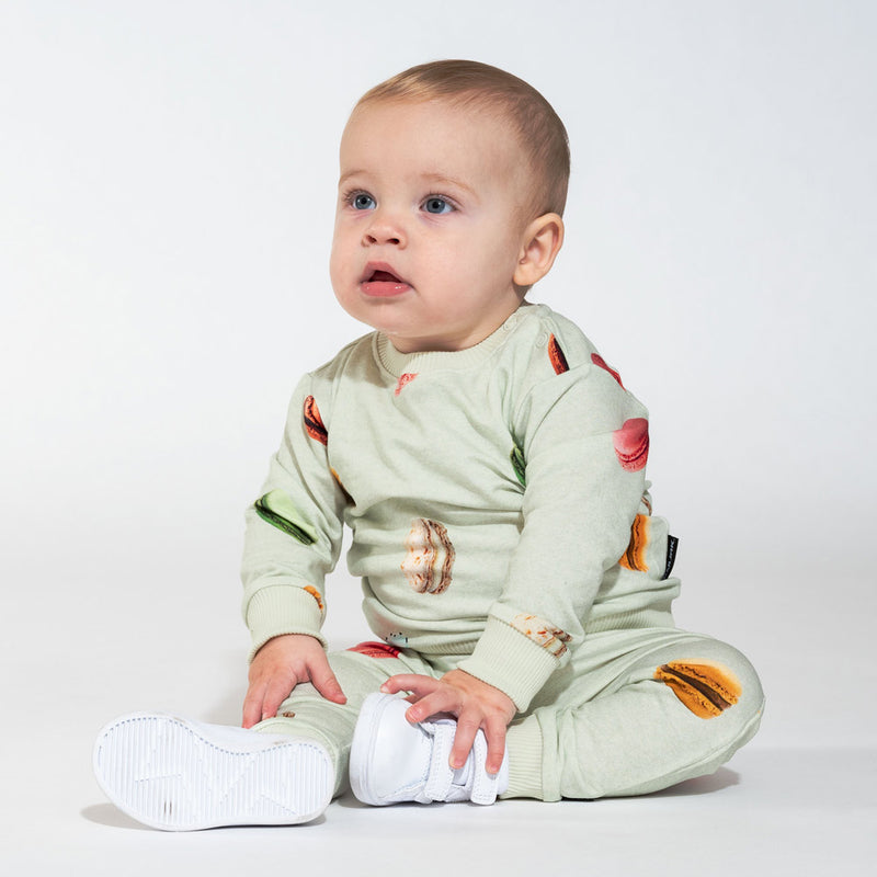 BABY pajamas set Macarons pattern
