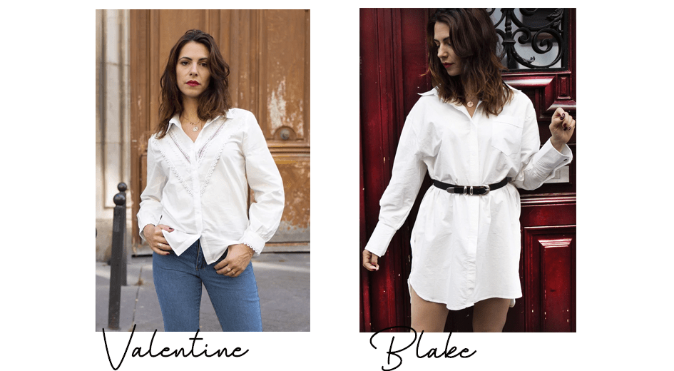 Absolème collection mode chemise en coton blanc