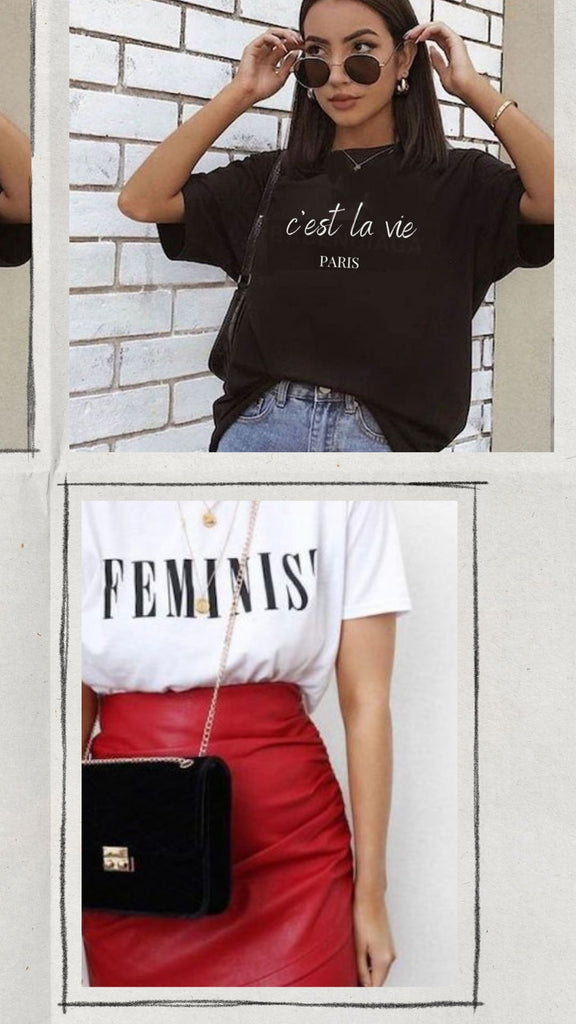 Absolème tee shirt femme à message