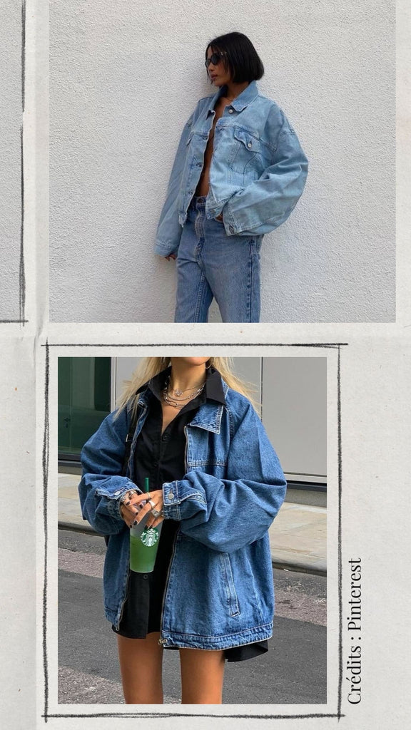 Absolème veste en jean oversize