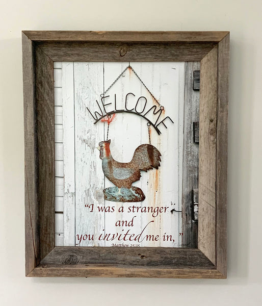 Close Out - Framed Welcome - 11x14