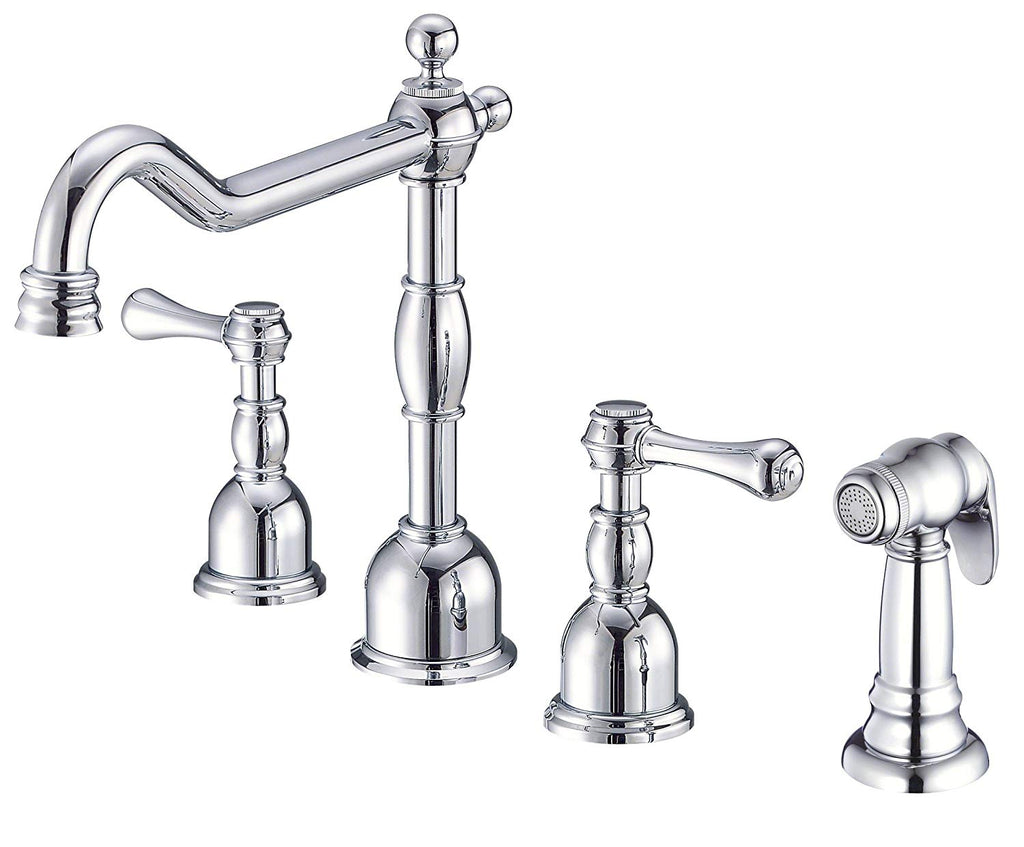 Danze D422257 Opulence Two Handle Kitchen Faucet With Side Spray