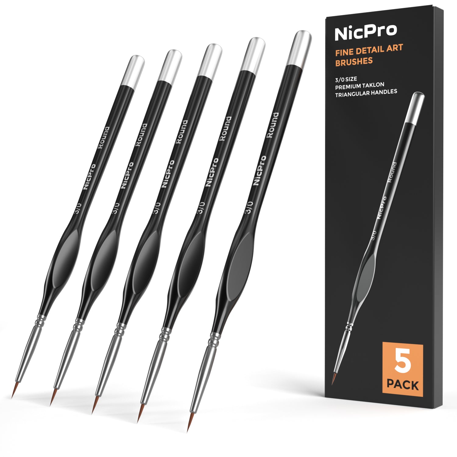 Fine Detail Brush Miniature Small Thin Brush Set Micro - Temu