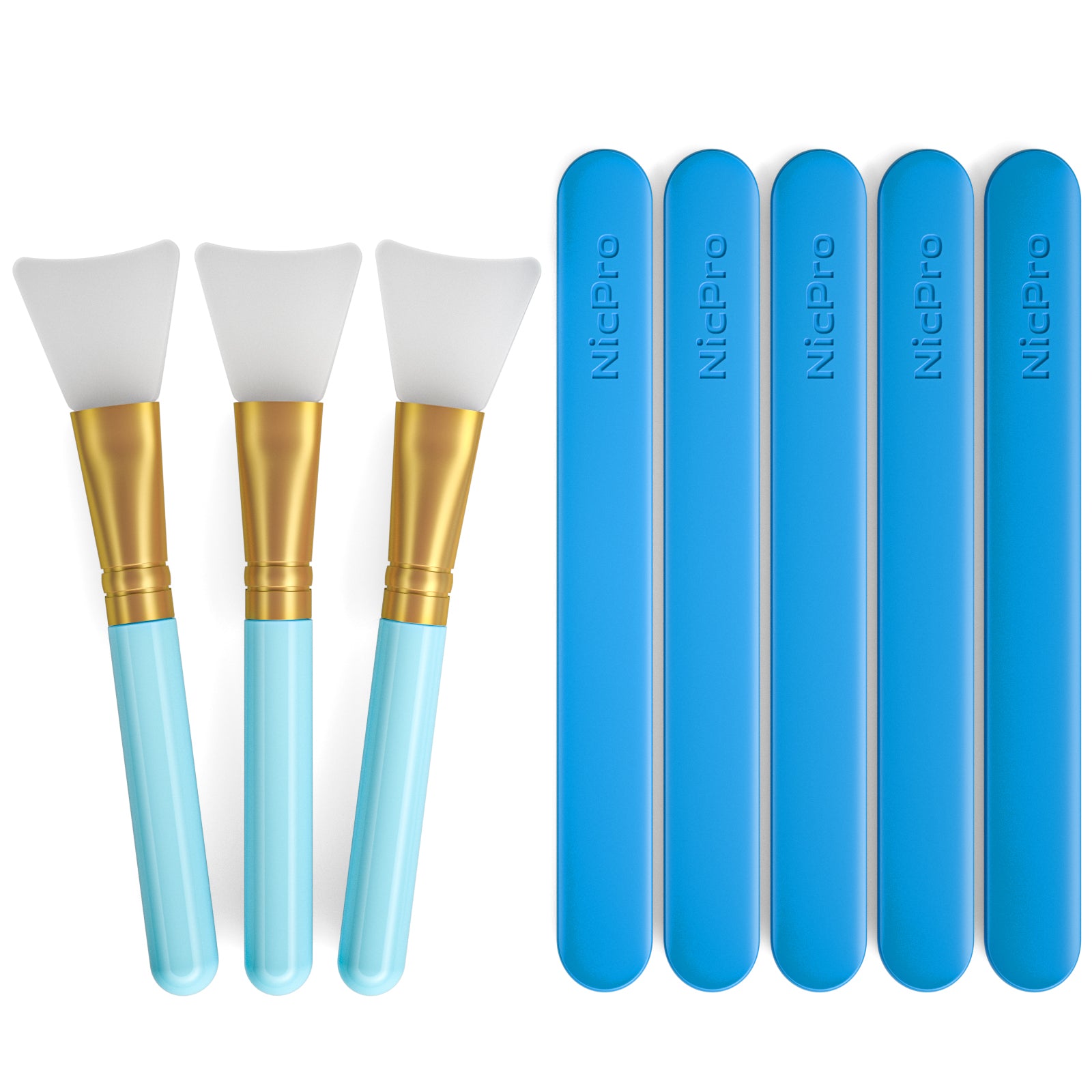 Silicone Stir Sticks Kit, Gartful 1PCS Silicone Spatula for Resin, 1PCS  Epoxy Brush Applicator, 1PCS Mixing Spoon, 2PCS Hand