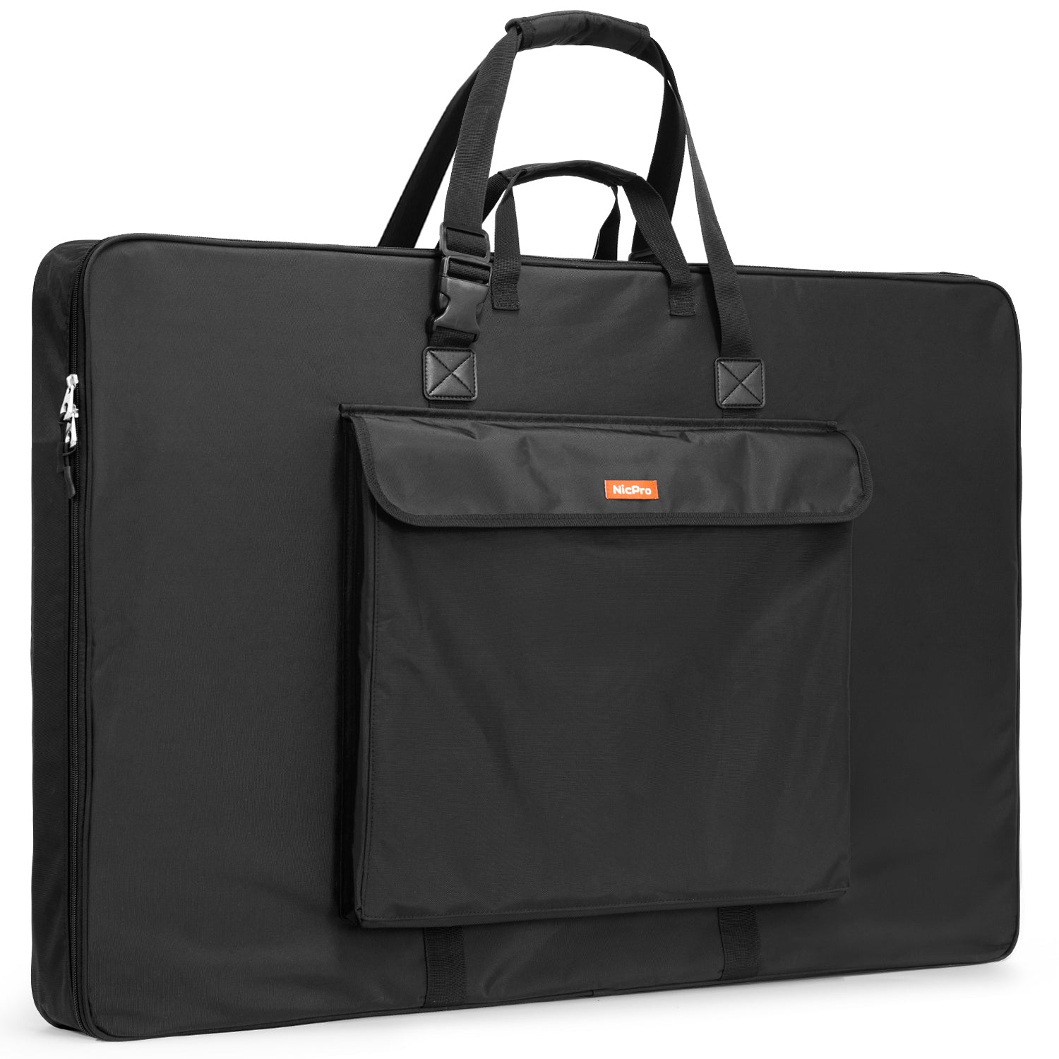 LOKATSE Home 28 x 20.5 Inches Large Art Portfolio Bag Artist Carrying Case with Shoulder Strap, Black