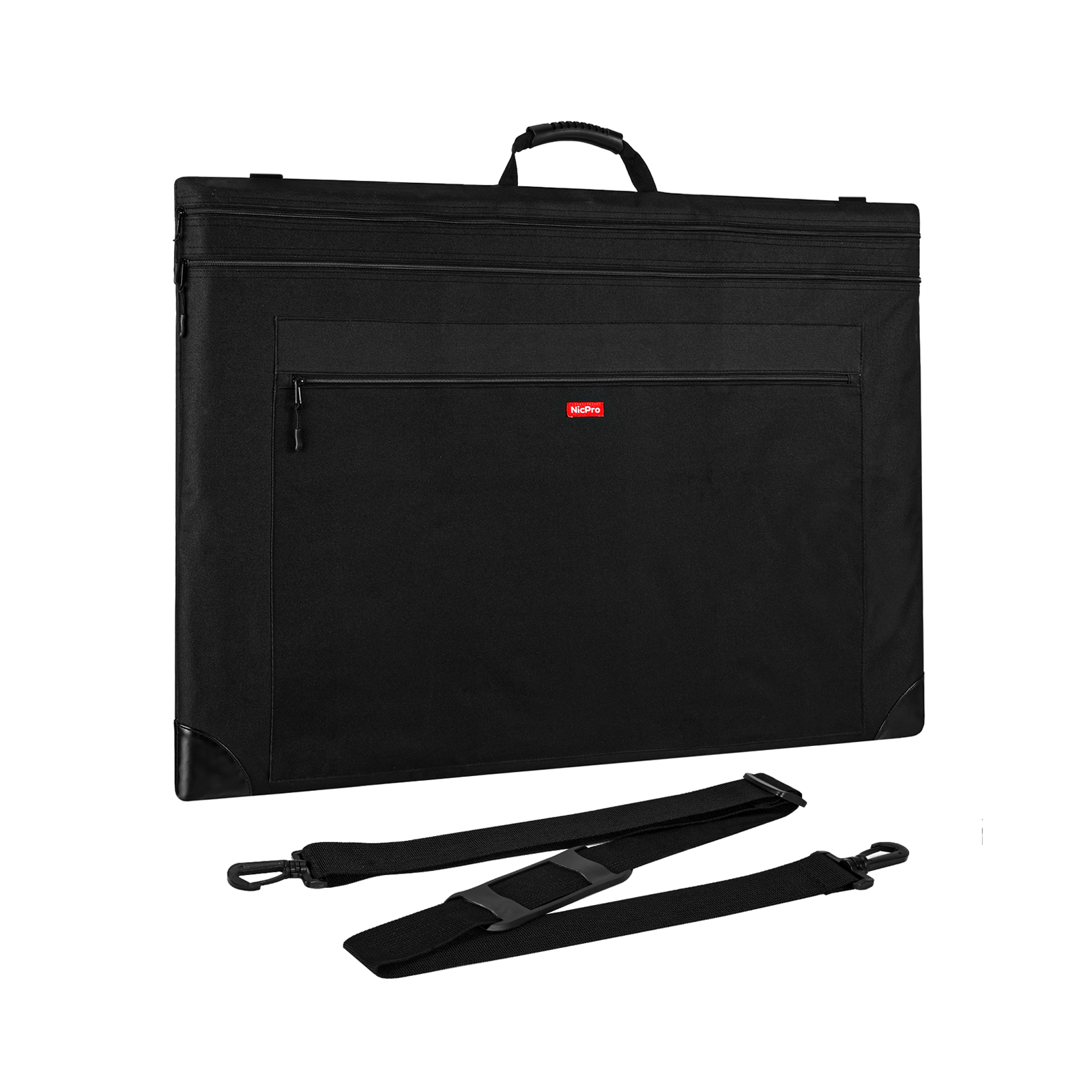  Black Art Portfolio Case 24” X 36” with Shoulder Strap : Office  Products