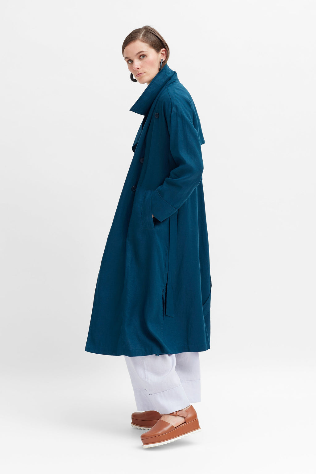 Anneli Linen Trench Coat by ELK: Designed in Melbourne | ELK Australia