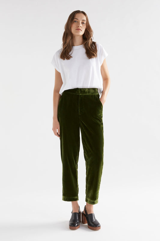 Jens linen pant - Moss Green –