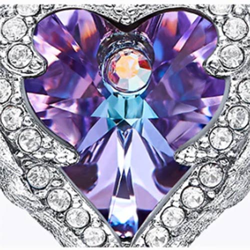 Swarovski Crystal Certified Sapphire Angel Wings Necklace